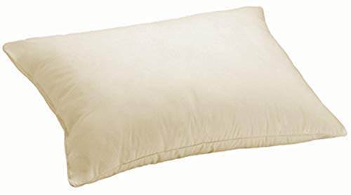 MoonRest - Certified%100 Set of Two Synthetic Natural Fabric Shell, Hypoallergenic Down-Like Fill -Bed Pillow