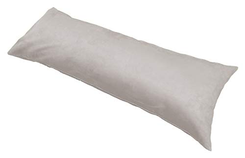 MoonRest Classic Microsuede Body Pillow Pillowcase - Ultra-Soft Plush - Hidden Zipper 20 X 54 Inch