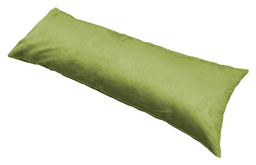 MoonRest Classic Microsuede Body Pillow Pillowcase - Ultra-Soft Plush - Hidden Zipper 20 X 54 Inch