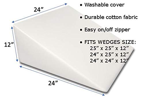 Foam Bed Wedge Replacement Cover - Multiple Sizes