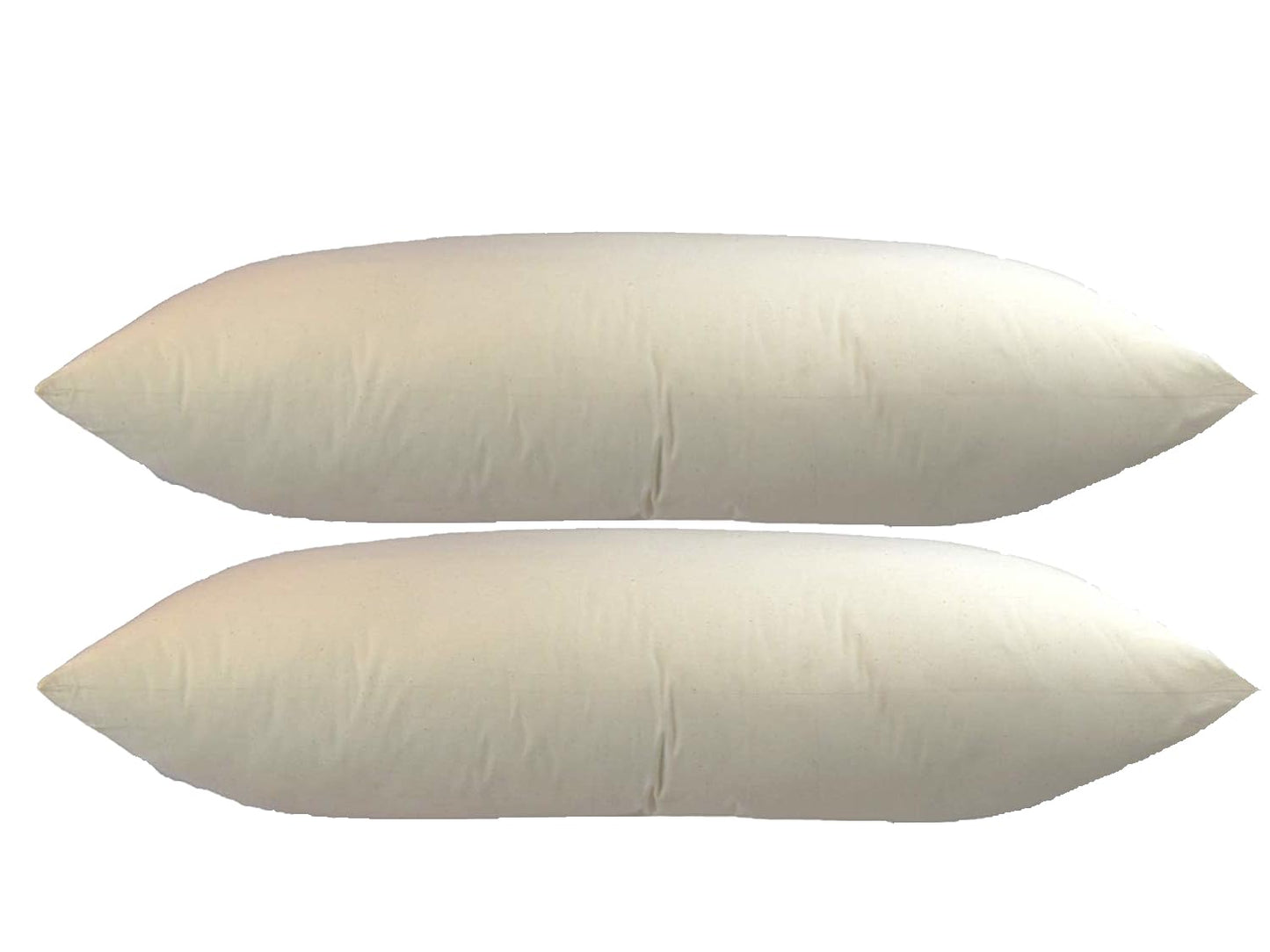MoonRest - Certified%100 Set of Two Synthetic Natural Fabric Shell, Hypoallergenic Down-Like Fill -Bed Pillow