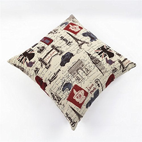 MoonRest Cotton Linen Decorative Throw Pillow Fully Assembled