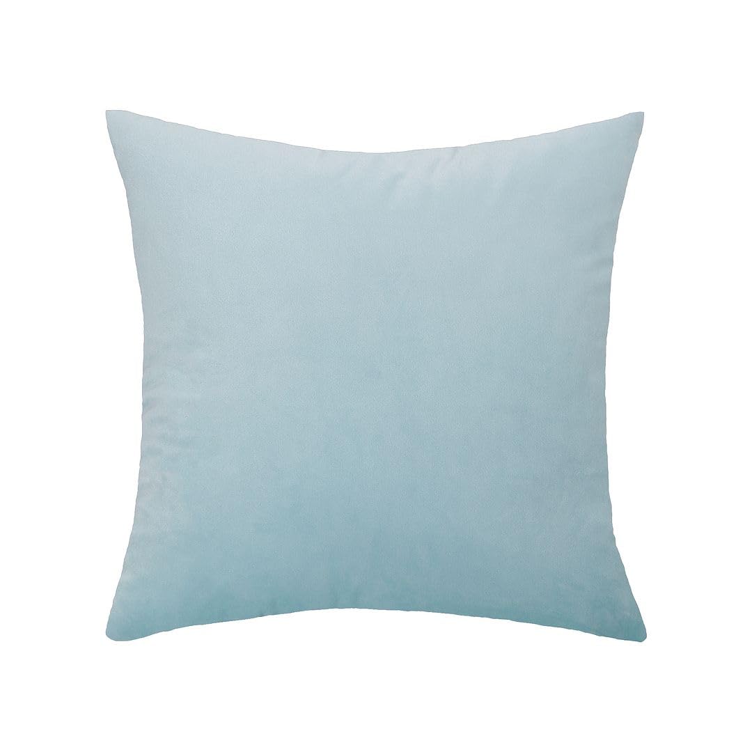 MoonRest - Pack of 2, Velvet Decorative Pillow Cover Set, Cozy Soft with Hidden Zipper Solid Color for Sofa Bedroom Car Couch Throw Pillow