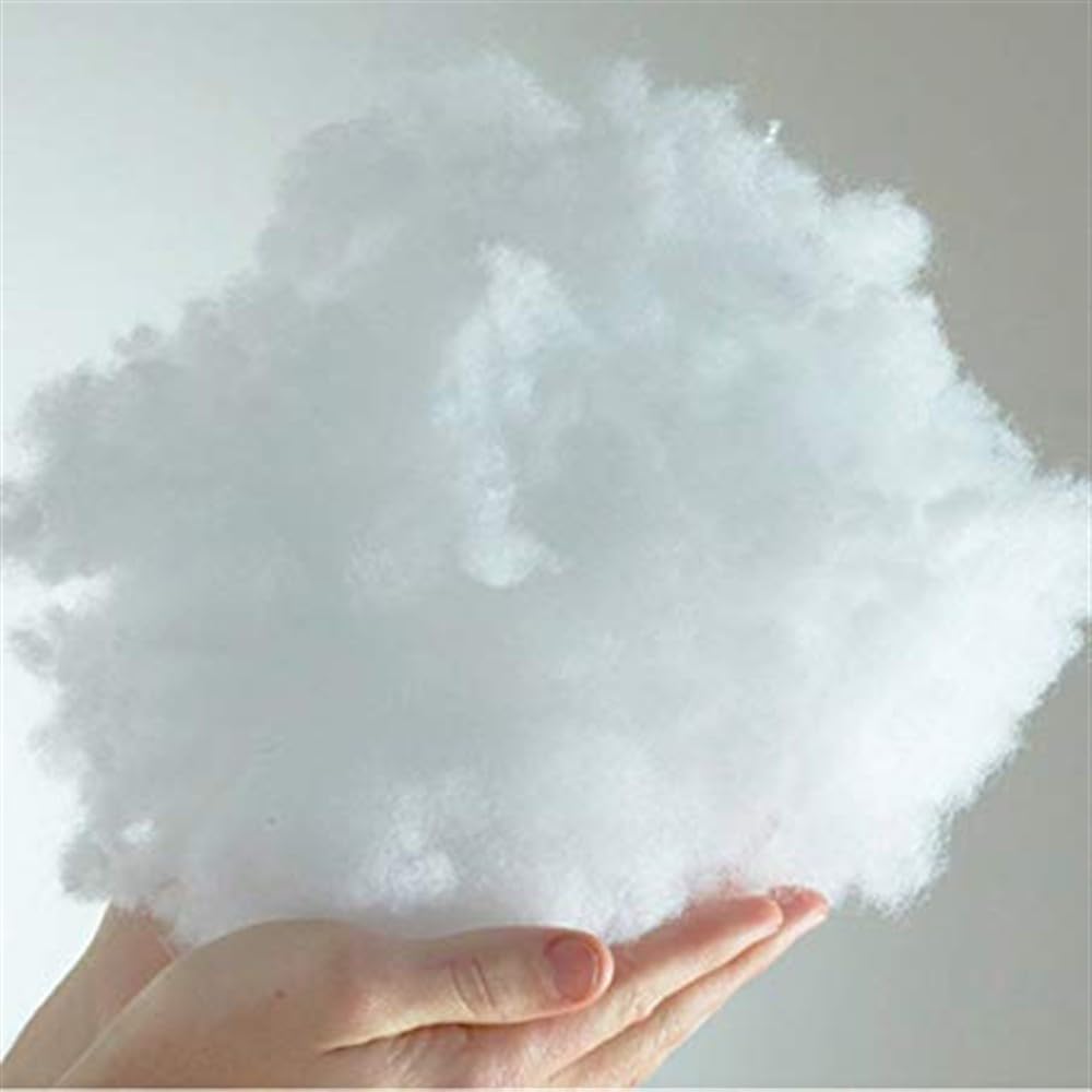 MoonRest Polyester Stuffing Fill for Crafts, Premium Poly-Fill Fiber Stuffing – Ideal for Plush Toys, Crafts, Cloud Accents, Decorative Pillows & More – Machine Washable (1 lb)
