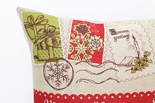 MoonRest Christmas Decorative Throw Pillow Cover Polyester décor Cushion Pillowcase