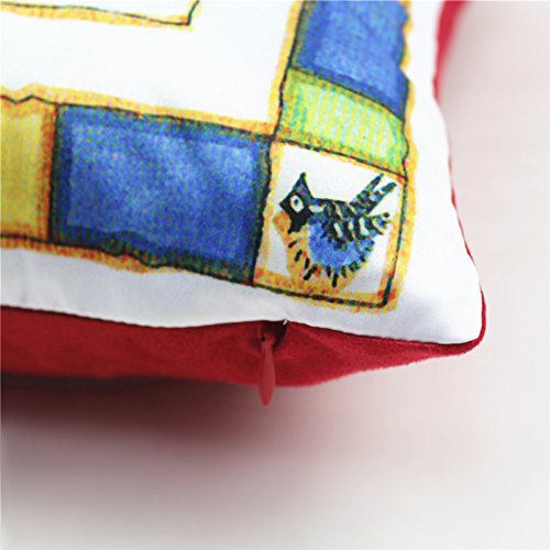 MoonRest Christmas Decorative Throw Pillow Cover Polyester décor Cushion Pillowcase