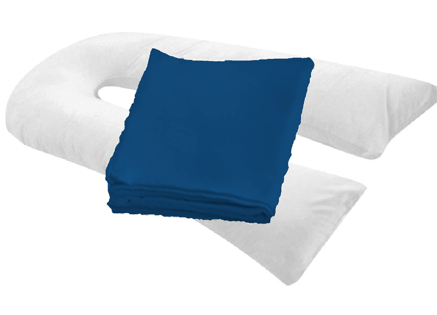 MoonRest Pregnancy Full Body Pillow Cover U-Shaped – Universal Fit U Replacement Cover for Maternity Pillow