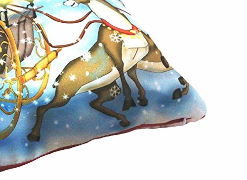 MoonRest Christmas Decorative Throw Pillow Cover Polyester décor Cushion Pillowcase