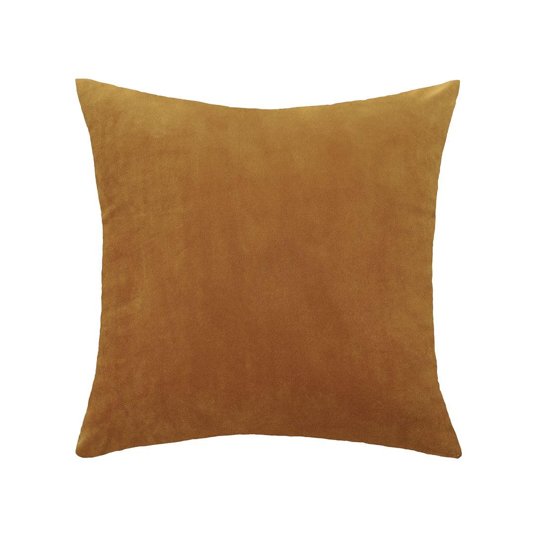 MoonRest - Pack of 2, Velvet Decorative Pillow Cover Set, Cozy Soft with Hidden Zipper Solid Color for Sofa Bedroom Car Couch Throw Pillow