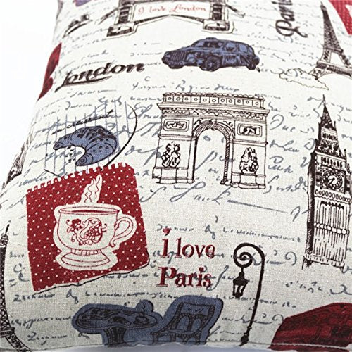 MoonRest Cotton Linen Decorative Throw Pillow Fully Assembled