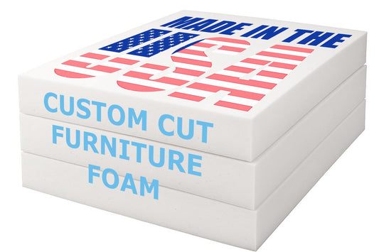 MoonRest Custom Cut Upholstery Foam Cushion – High or Medium Density Polyurethane Foam for Couch, Chair, Sofa, Bench & Seat Replacements | CertiPUR-US Certified