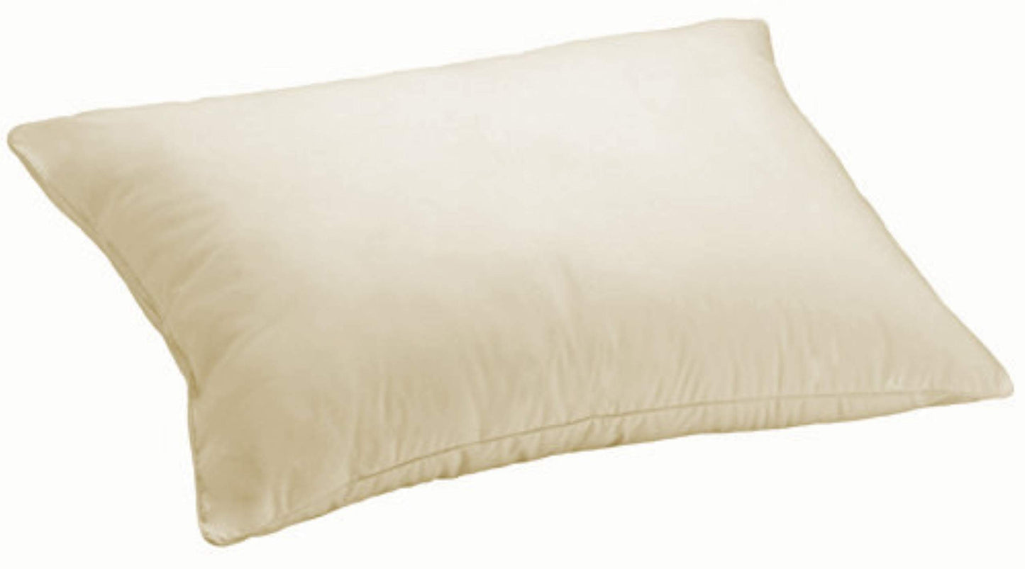 MoonRest - Certified%100 Set of Two Synthetic Natural Fabric Shell, Hypoallergenic Down-Like Fill -Bed Pillow