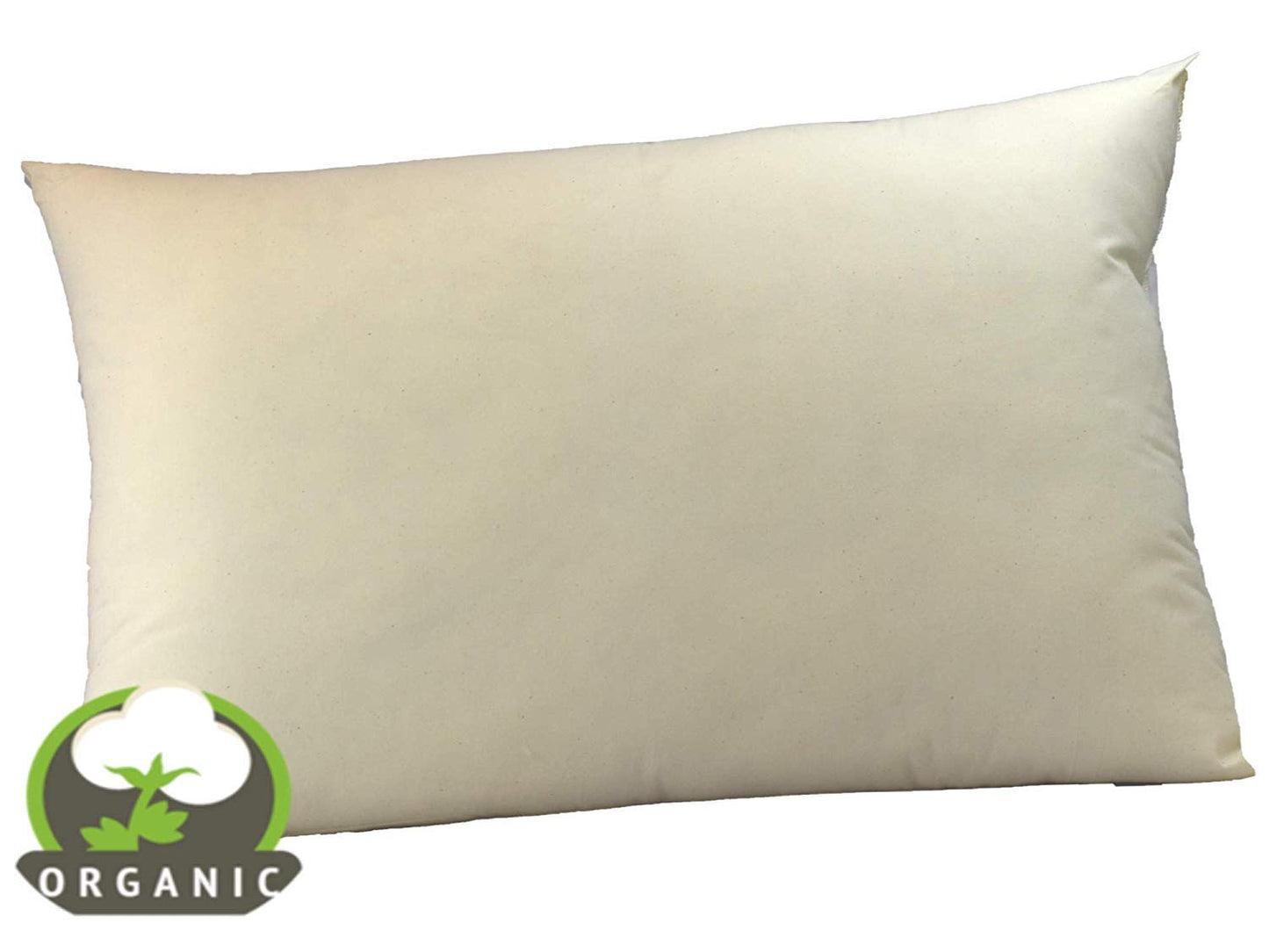 MoonRest - Certified%100 Set of Two Synthetic Natural Fabric Shell, Hypoallergenic Down-Like Fill -Bed Pillow