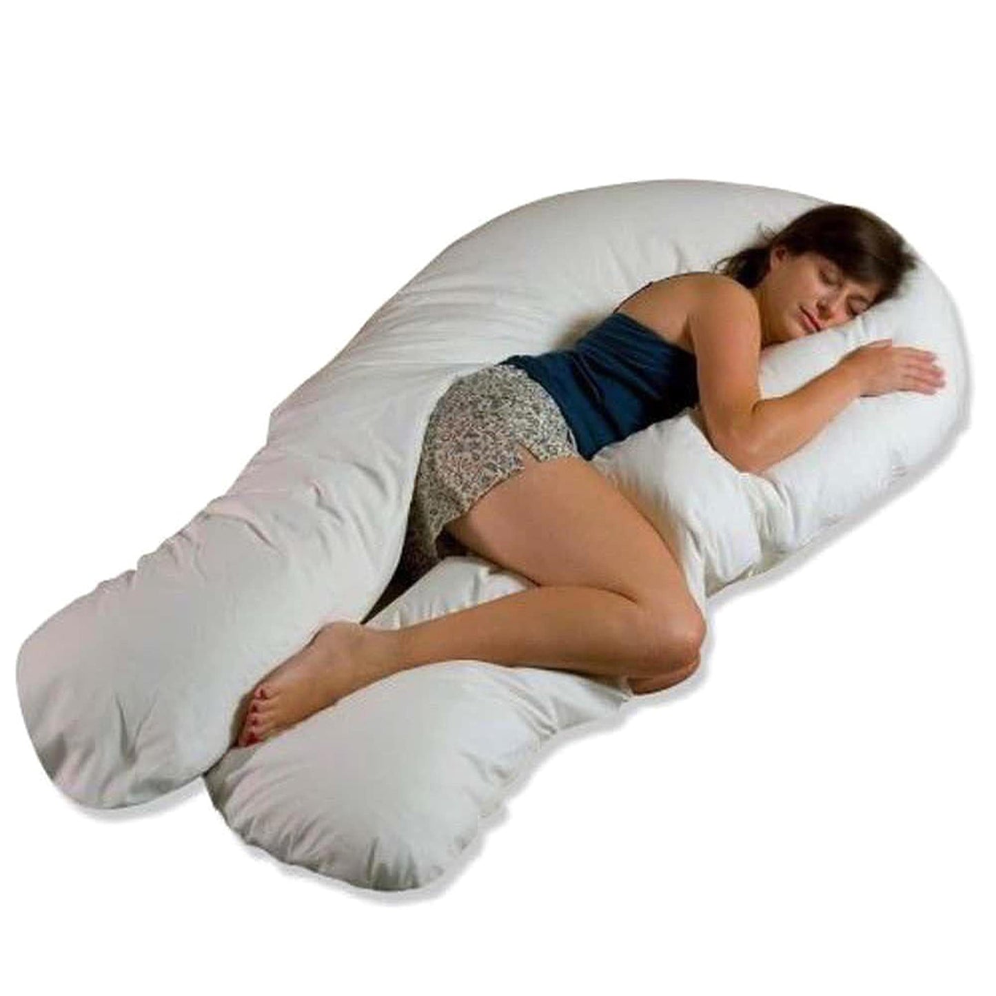 MoonRest Pregnancy Full Body Pillow Cover U-Shaped – Universal Fit U Replacement Cover for Maternity Pillow