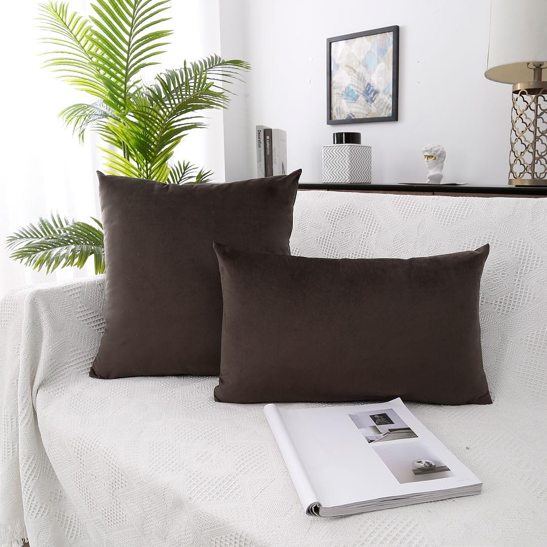 MoonRest Pack of Two Decorative Pillow Filled with Synthetic Down Alternative Polyester Fiber