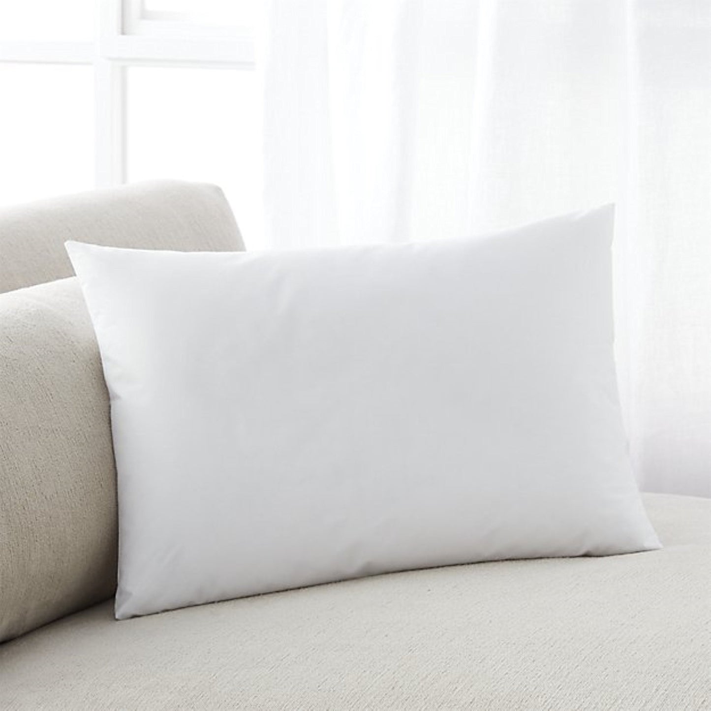 MoonRest Square Premium Hypoallergenic Polyester Microfiber Stuffer Pillow Insert Form for Decorative Throw Pillow, Cushion Cover with Hidden Zipper for Couch Bed Sofa, Solid Soft
