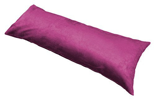 Multiple Colors - 20" X 54" Classic Microsuede Body Pillowcase