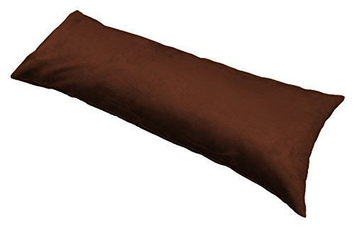 Multiple Colors - 20" X 54" Classic Microsuede Body Pillowcase