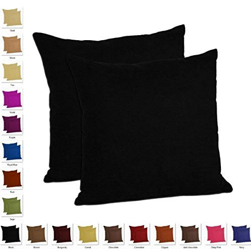MoonRest - Set of 2 - Microfiber Decorative Pillow, Fully Assembled with Hidden Zipper