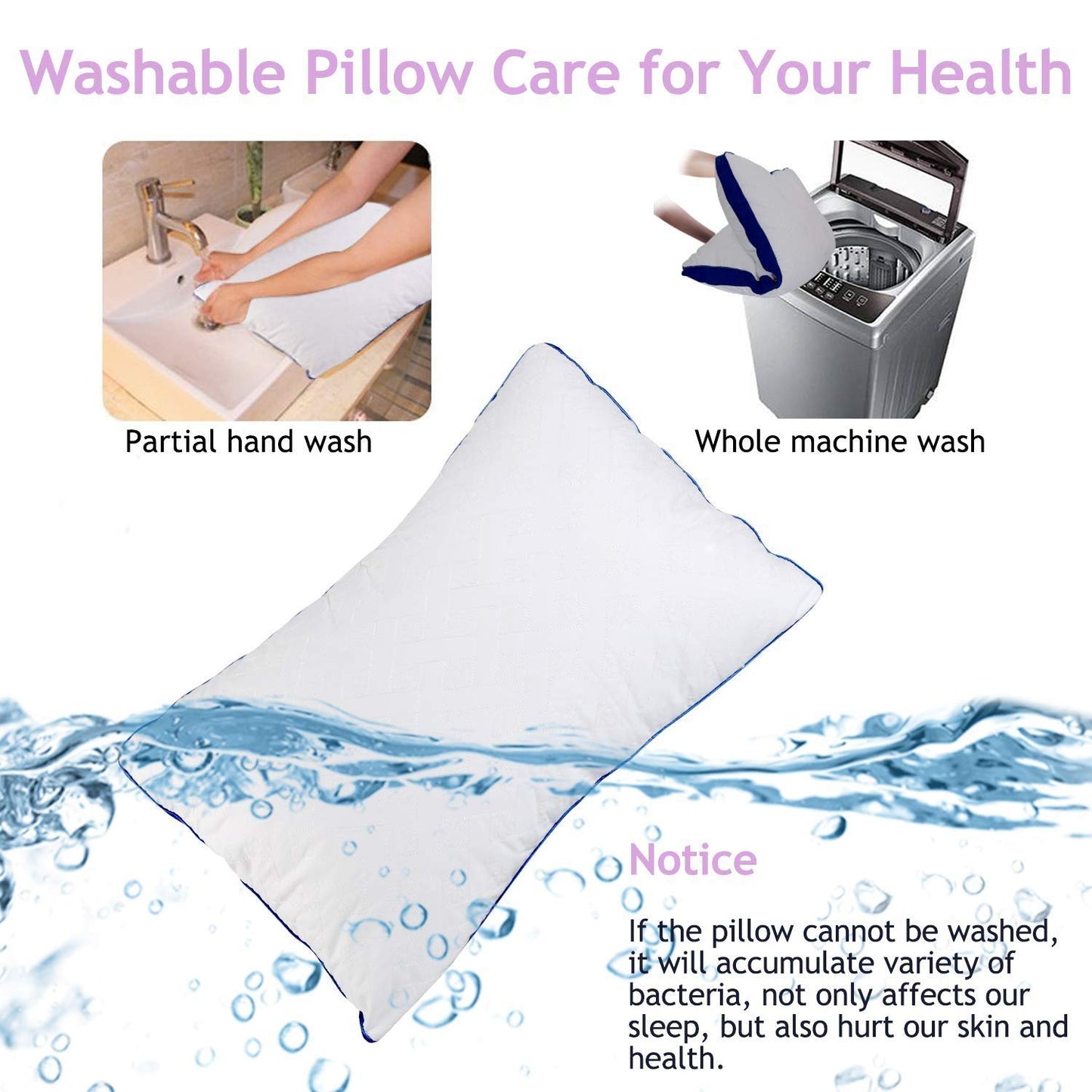 Square Pillow Form Insert Hypoallergenic Sham Stuffer