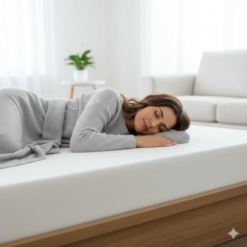 MoonRest Foam 2 “Height x 24" Width x 72" Length (Firm) 2.3 lb 40 ild Upholstery Cushion Made in USA Padding for Chairs, Sofas, Benches, Seat Cushions Medium Density