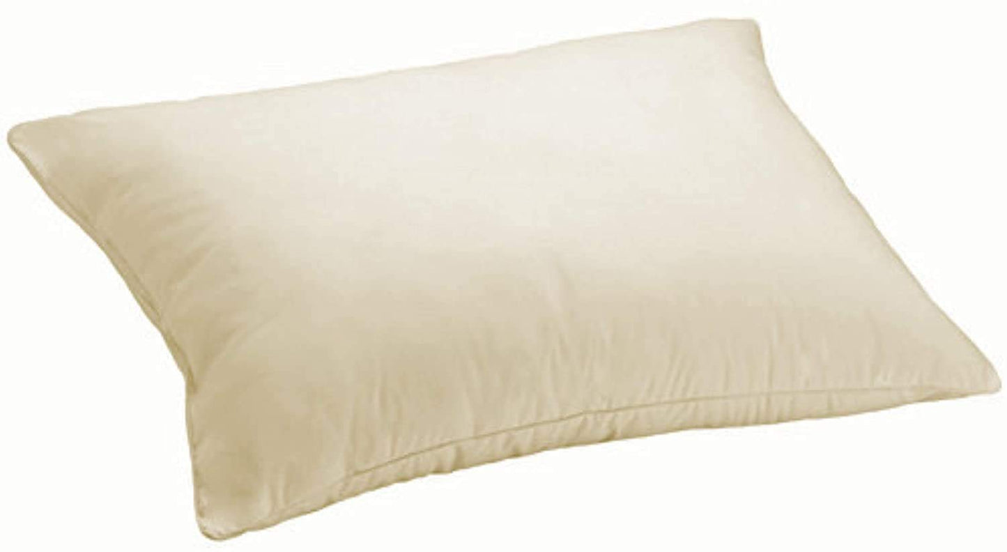 MoonRest - Certified%100 Set of Two Synthetic Natural Fabric Shell, Hypoallergenic Down-Like Fill -Bed Pillow