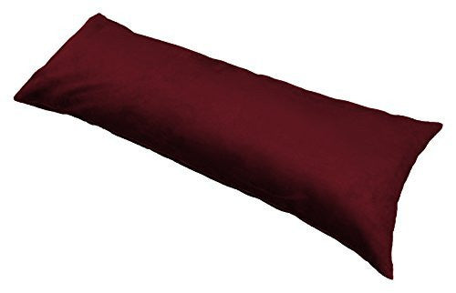 Multiple Colors - 20" X 54" Classic Microsuede Body Pillowcase