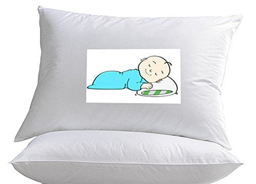 Toddler Pillow %100 Hypoallergenic By MoonRest - Soft and Supportive Pillows for Kids, Great for Sleep or Travel - Ages 2+ Made in the USA.