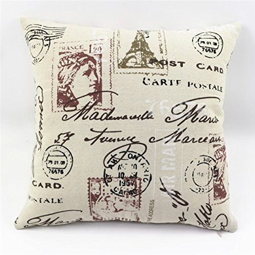 Cotton Linen Decorative Throw Pillow fully assumably