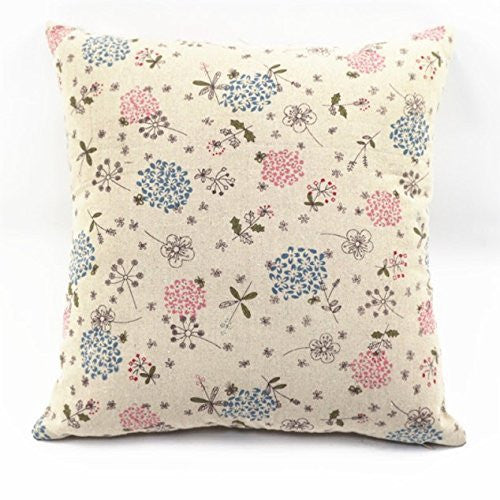 Cotton Linen Decorative Throw Pillow fully assumably
