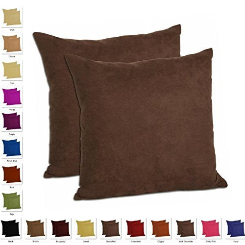 MoonRest - Set of 2 - Microfiber Decorative Pillow, Fully Assembled with Hidden Zipper