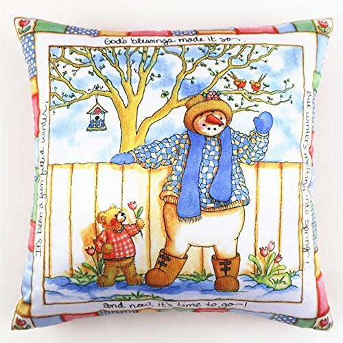 Christmas Cotton Linen Throw Pillow Case Cushion 18 x 18 inch (45x45 cm)