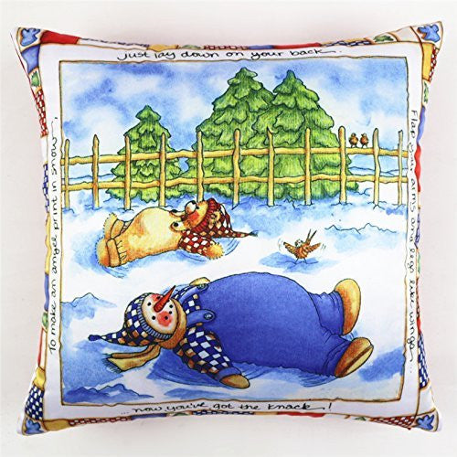 Christmas Cotton Linen Throw Pillow Case Cushion 18 x 18 inch (45x45 cm)